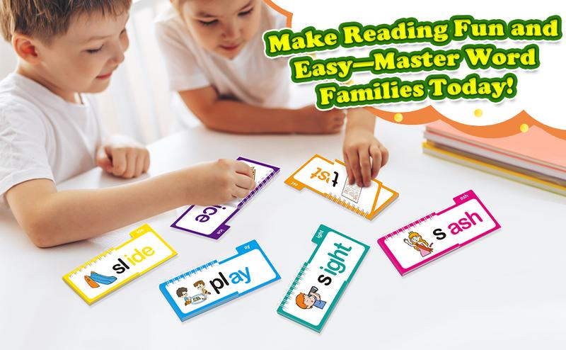 Complete Word Family Learning Set – 30 Interactive Books & Flashcards