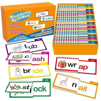 Complete Word Family Learning Set – 30 Interactive Books & Flashcards