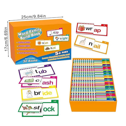 Complete Word Family Learning Set – 30 Interactive Books & Flashcards