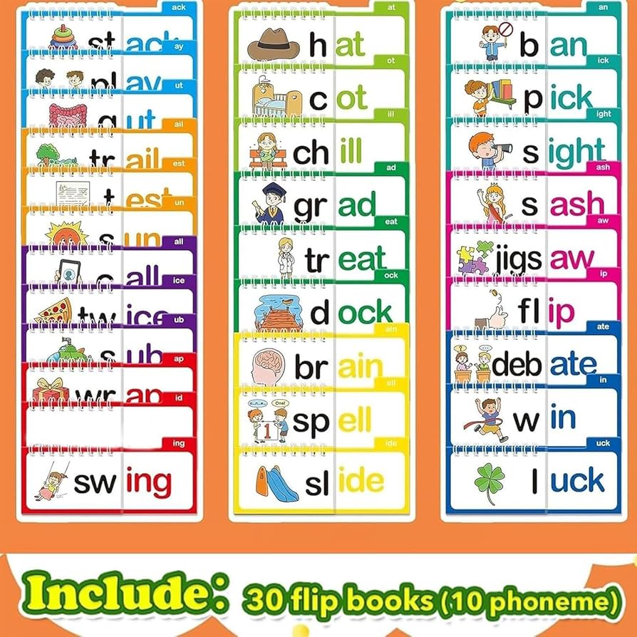 Complete Word Family Learning Set – 30 Interactive Books & Flashcards