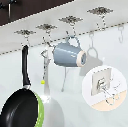 Golden Large Hooks for Hanging (Pack of 10)