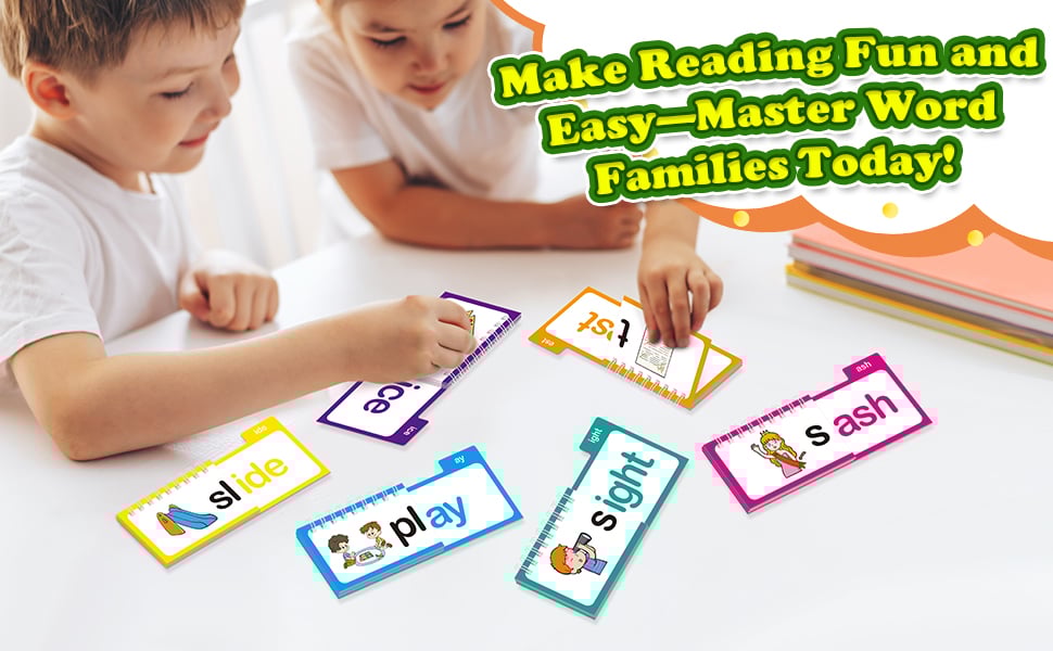 Complete Word Family Learning Set – 30 Interactive Books & Flashcards